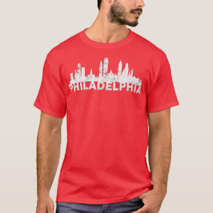 T-shirt 0 Love Philadelphia Skyline Centre-ville Cityscape