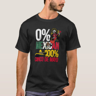 T-shirt 0 Mexicain 100 Cinco De Mayo Festival du Mexique