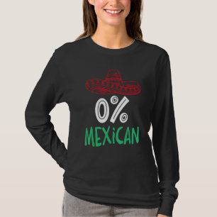 T-shirt 0 Mexicain avec sombrero et moustache pour Cinco d
