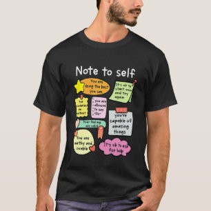 T-shirt 0 Note à Soi Conseiller Scolaire Psychologue Menta