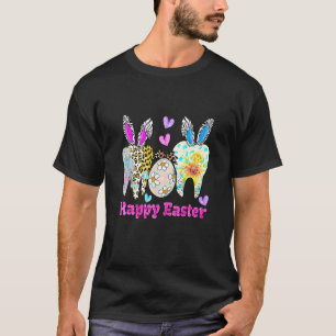 T-shirt 0 Pâques Léopard Dent Squad Assistante Dentaire