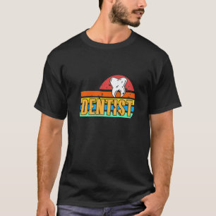 T-shirt 0 Rétro Vintage Dentiste Incroyable Dentiste Cadea