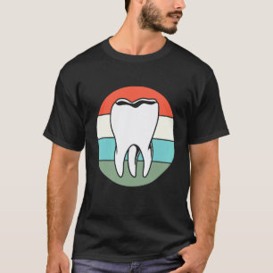 T-shirt 0 Rétro Vintage Dents Dentiste Orthodontiste