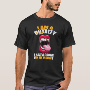 T-shirt 0 Royalty Avec Une Couronne Douleur Dentiste Lipst