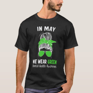 T-shirt 0 Sensibilisation à la santé mentale Vert Mai 1