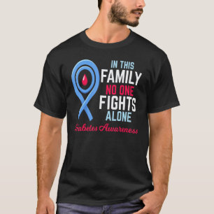 T-shirt 0 Sensibilisation au diabète de type 1 Soutien fam