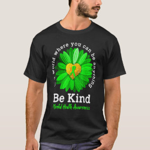 T-shirt 0 Sois Gentil Ruban Vert Tournesol Sensibilisation