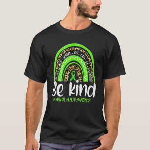 T-shirt 0 Soyez Gentil Léopard Arc-en-Ciel Sensibilisation