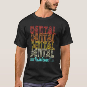 T-shirt 0 Technicien de laboratoire dentaire vintage Techn