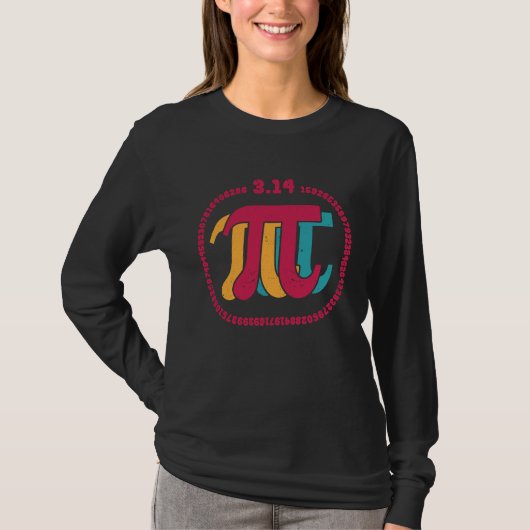T-shirt 10000 Digits Pi Sign Math Mathematics Pi Day Nerd (Devant)