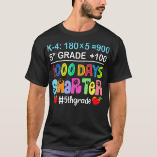 T-shirt 1000 Jours Smarter Happy 1000E Jour D'Enseignement