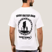 T-shirt 1000 papa évalué - un golf parfait de disque de (Dos)