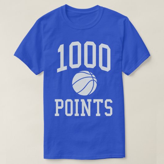 T-shirt 1000 Points Basketball Cadeau Lycée Basketball (Design devant)