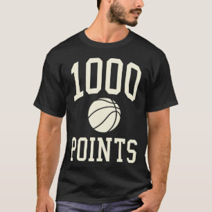 T-shirt 1000 Points Basketball Cadeau Lycée Basketball