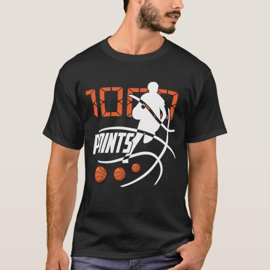 T-shirt 1000 Points Basketball Scorer High School Basketba (Devant)