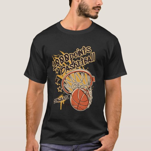 T-shirt 1000 Points Basketball Scorer High School Basketba (Devant)