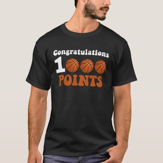 T-shirt 1000 Points Basketball Scorer High School Basketba (Devant)