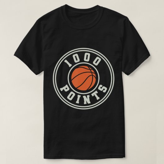 T-shirt 1000 Points Basketball Scorer High School Basketba (Design devant)
