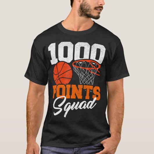 T-shirt 1000 Points Basketball Scorer Squad School Basketb (Devant)