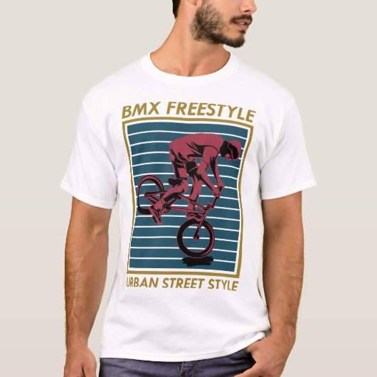 T-shirt 1004 BMX-Freestyle-Urban-TShirt-Design (Devant)