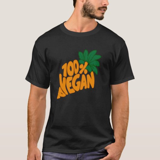 T-shirt 100 Aliments sains Choix éthique Végétalien Végéta (Devant)