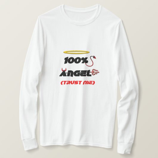 T-Shirt 100% Ange (Crois-Moi) (Design devant)