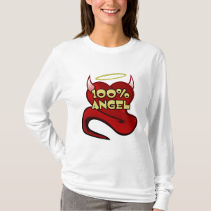 T-shirt 100% Ange Diabolique Cœur