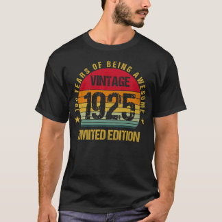 T-shirt 100 Ans Cent 1925 100e Anniversaire Mignonne