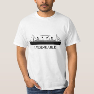 T-shirt 100 ans de Titanic insubmersible