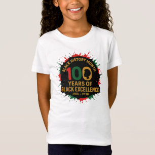 T-Shirt 100 ans d'excellence noire – Fierté noire