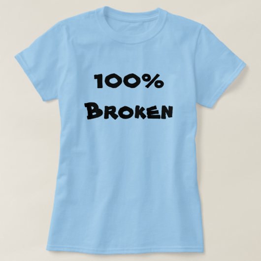 T-shirt 100% Bleu cassé (Design devant)