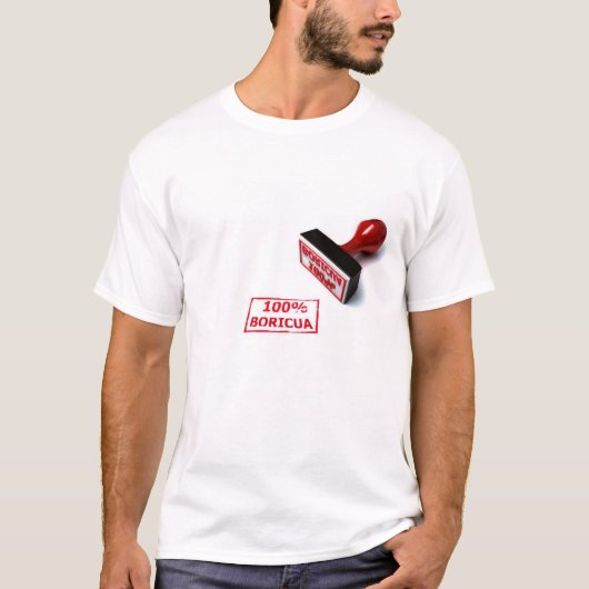 T-shirt 100% Boricua (Devant)