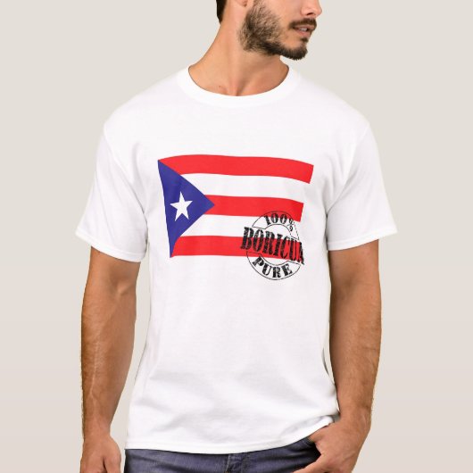 T-shirt 100% Boricua pur (Devant)