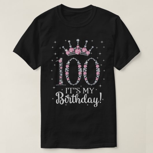 T-shirt 100 C'est mon anniversaire 1922 100E anniversaire  (Design devant)