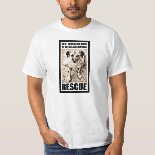T-shirt 100+ Chiens abandonnés de délivrance de la Floride (Devant)