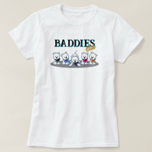 T-Shirt 100% Coton Westie Puppies BADDIES