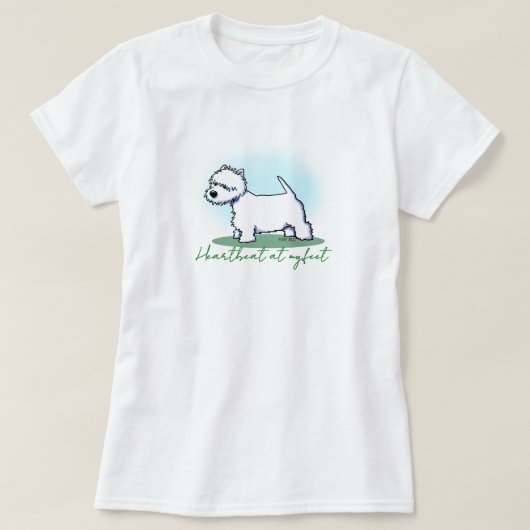 T-Shirt 100% Coton Westie Terrier (Design devant)
