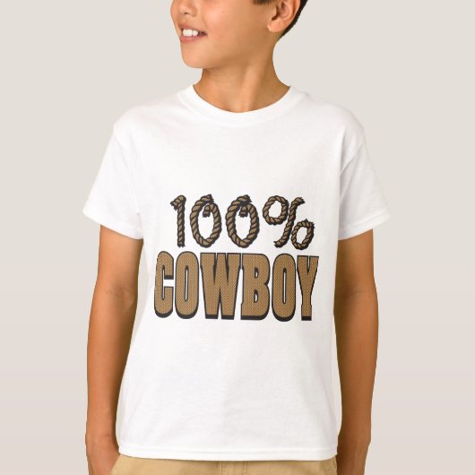 T-shirt 100 % Cowboy (Devant)