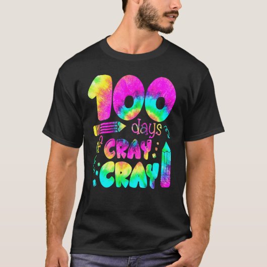 T-shirt 100 Days Cray Cray Buffalo Plaid 100th Day Of Scho (Devant)