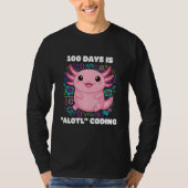T-shirt 100 Days is ALOTL Coding Axolotl Programmer Teache (Devant)