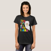 T-shirt 100 Days No Prob Llama Pun Meme Sarcastic 100 Days (Devant entier)