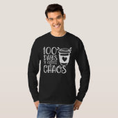 T-shirt 100 Days of Coffee and Chaos Funny Teacher Tees (Devant entier)