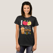 T-shirt 100 Days Of Coffee & Chaos 100th Day School Teache (Devant entier)