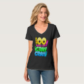 T-shirt 100 Days Of Cray Cray 100th Day of School Teacher  (Devant entier)