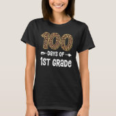 T-shirt 100 Days Of First Grade Teacher Student 100th Day (Devant)