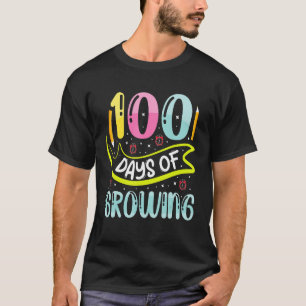 T-shirt 100 Days Of Growing 100 Days Of School Teacher And