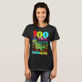 T-shirt 100 Days Of Kindergarten Dinosaur Rex Dinosaur  Bo (Devant entier)