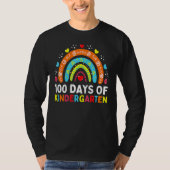 T-shirt 100 Days Of Kindergarten School Teacher Smarter Ra (Devant)