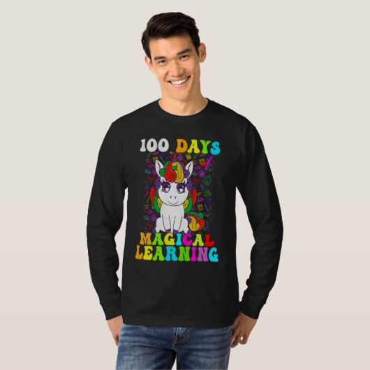 T-shirt 100 Days Of Magical Learning 100th Day Of School U (Devant entier)