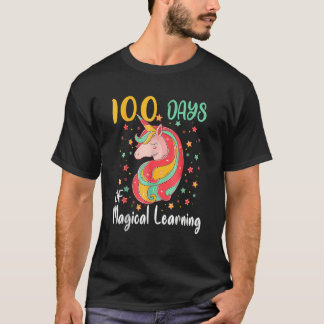 T-shirt 100 Days Of Magical Learning 100th Day Of School U